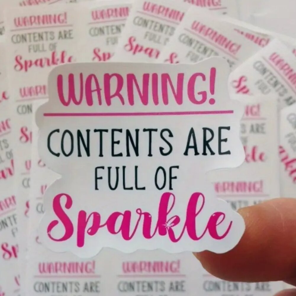 48 pcs Sparkle Thank You Stickers 1.5" - Self-Adhesive